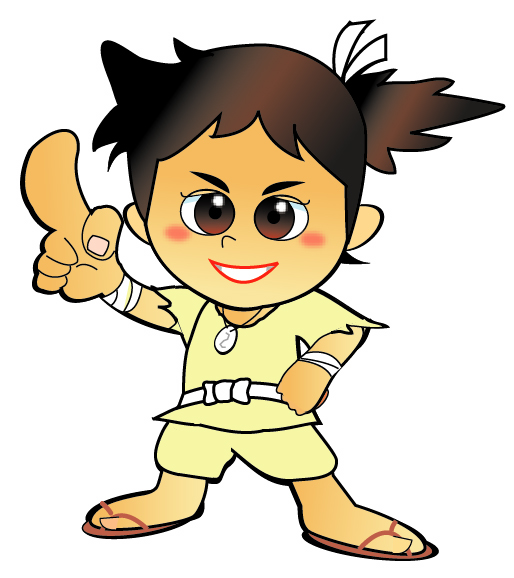 「大野城物語　タスケ岩の伝説」の主人公タスケ