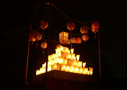 公園中央やぐら灯火後