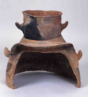 甑を乗せたところの写真