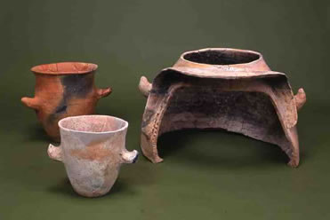 移動式竈と甑の写真