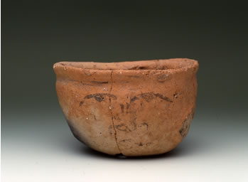 人面墨書土器（1）の裏