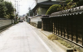 平成7年（1995年）の日田街道（瓦田）の写真