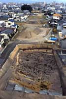 御笠の森遺跡空から見た写真