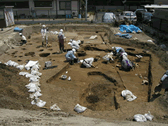 発掘調査の様子写真