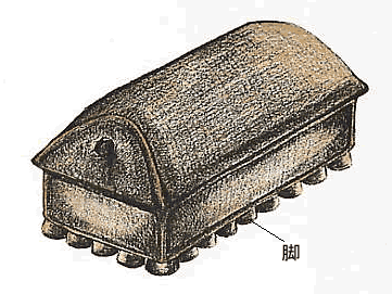 陶棺推定復元図(イラスト)