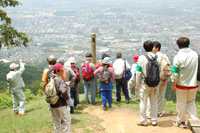 大文字の点灯場所からの展望の写真