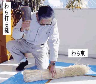 わら打ち槌（つち）01