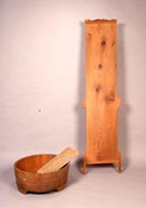 たらい・洗濯板・張り板の写真