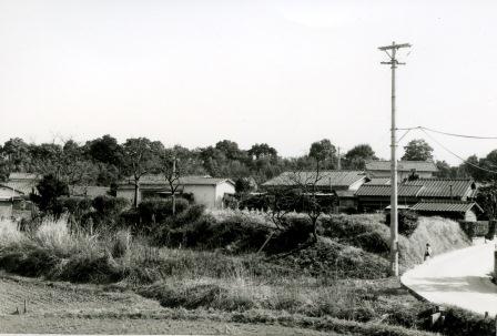 昭和50年の父子嶋（中央の小高い丘）