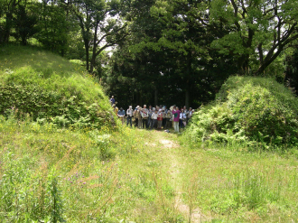 場内から見た太宰府口城門