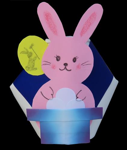 ここふるワークショップ９月の工作　お月見のうさぎ
