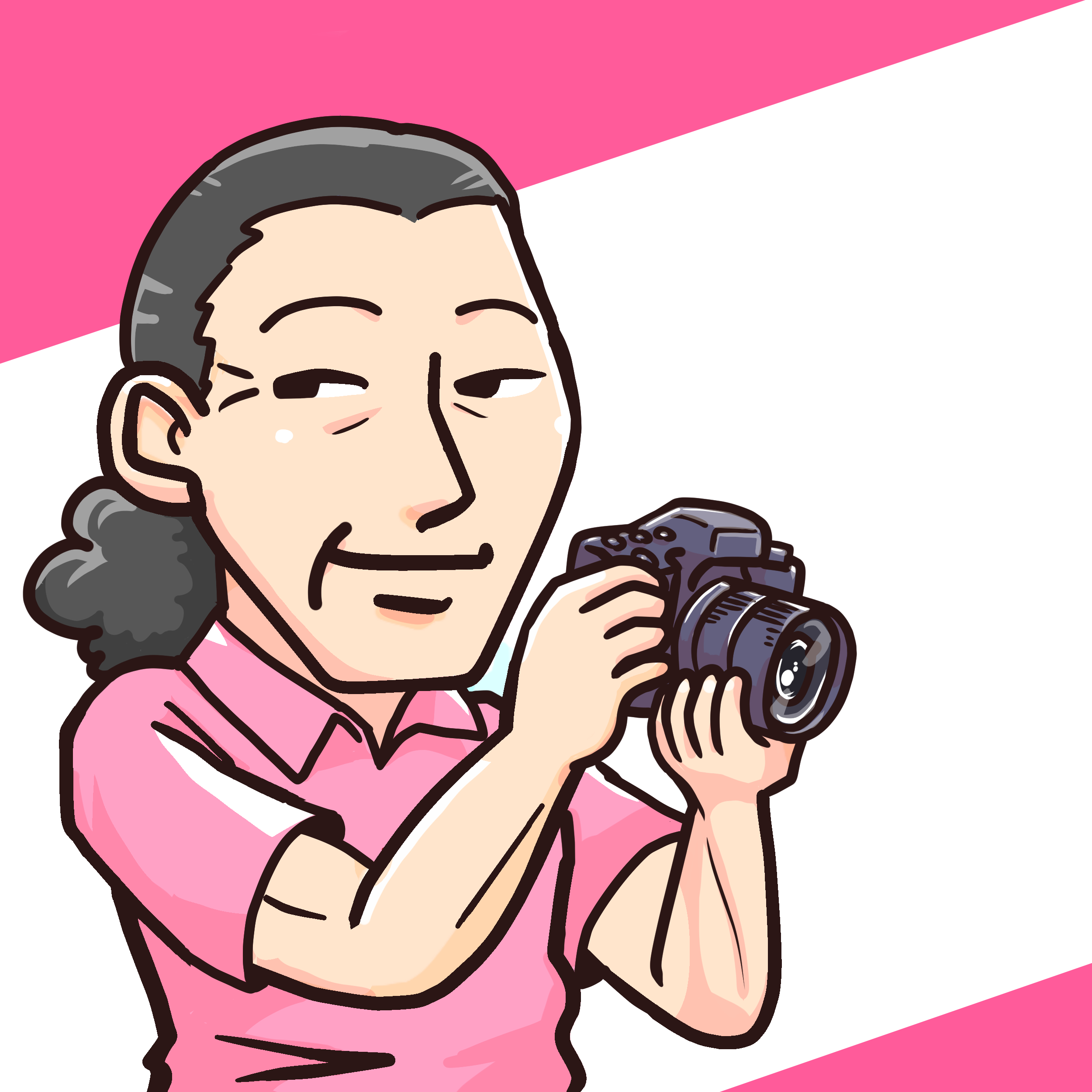 20250629お写ん歩撮影会イラスト（つながる事業）