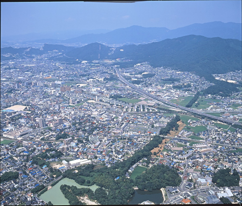 水城跡航空写真②